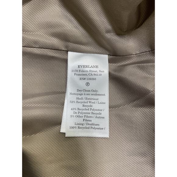 Everlane The Double-Breasted Tan Wool Coat Size XS - Picture 5 of 5